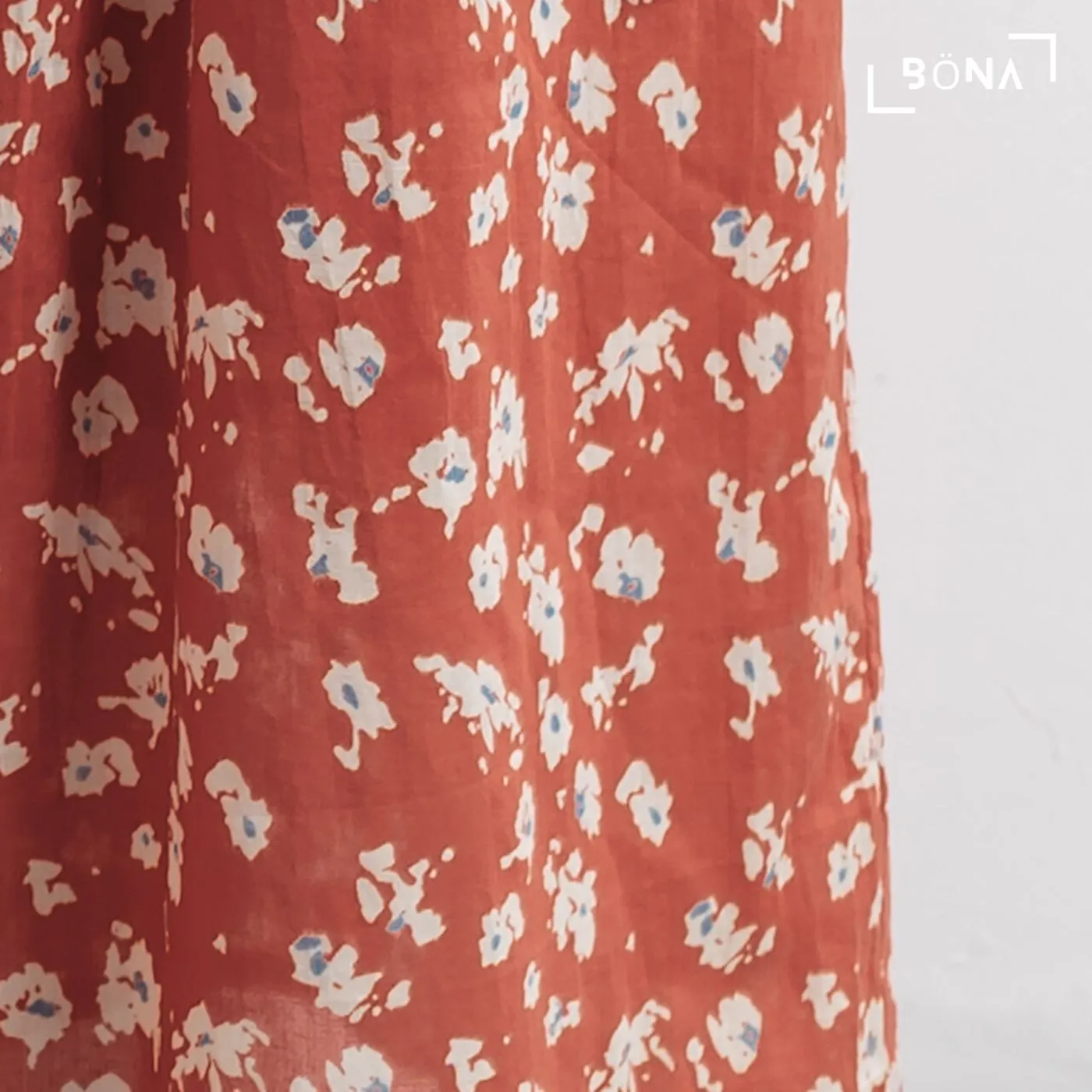 純棉印花半截裙 Cotton Flowral-Printed Skirt