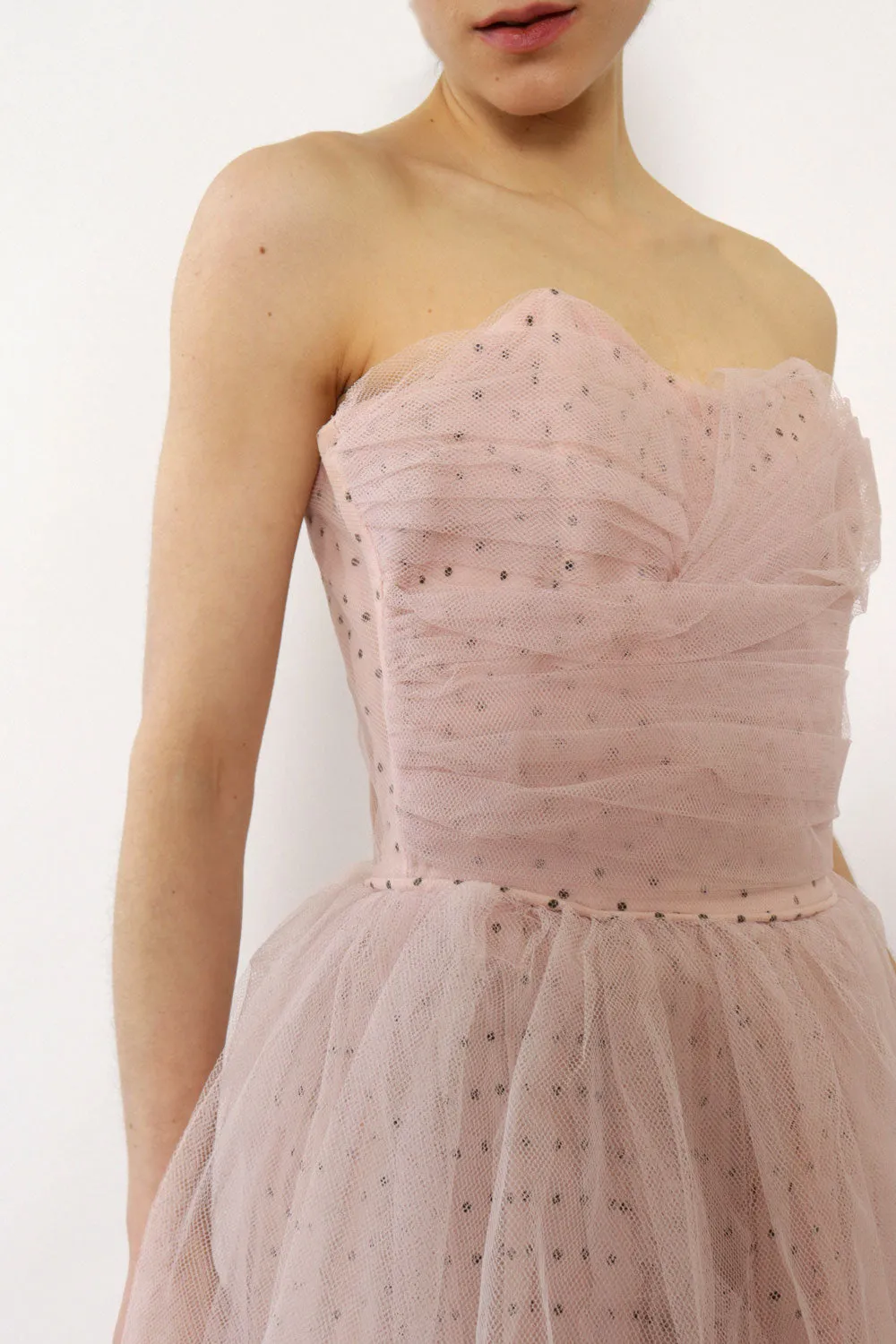 1950s Cotton Candy Tulle Party Dress XS