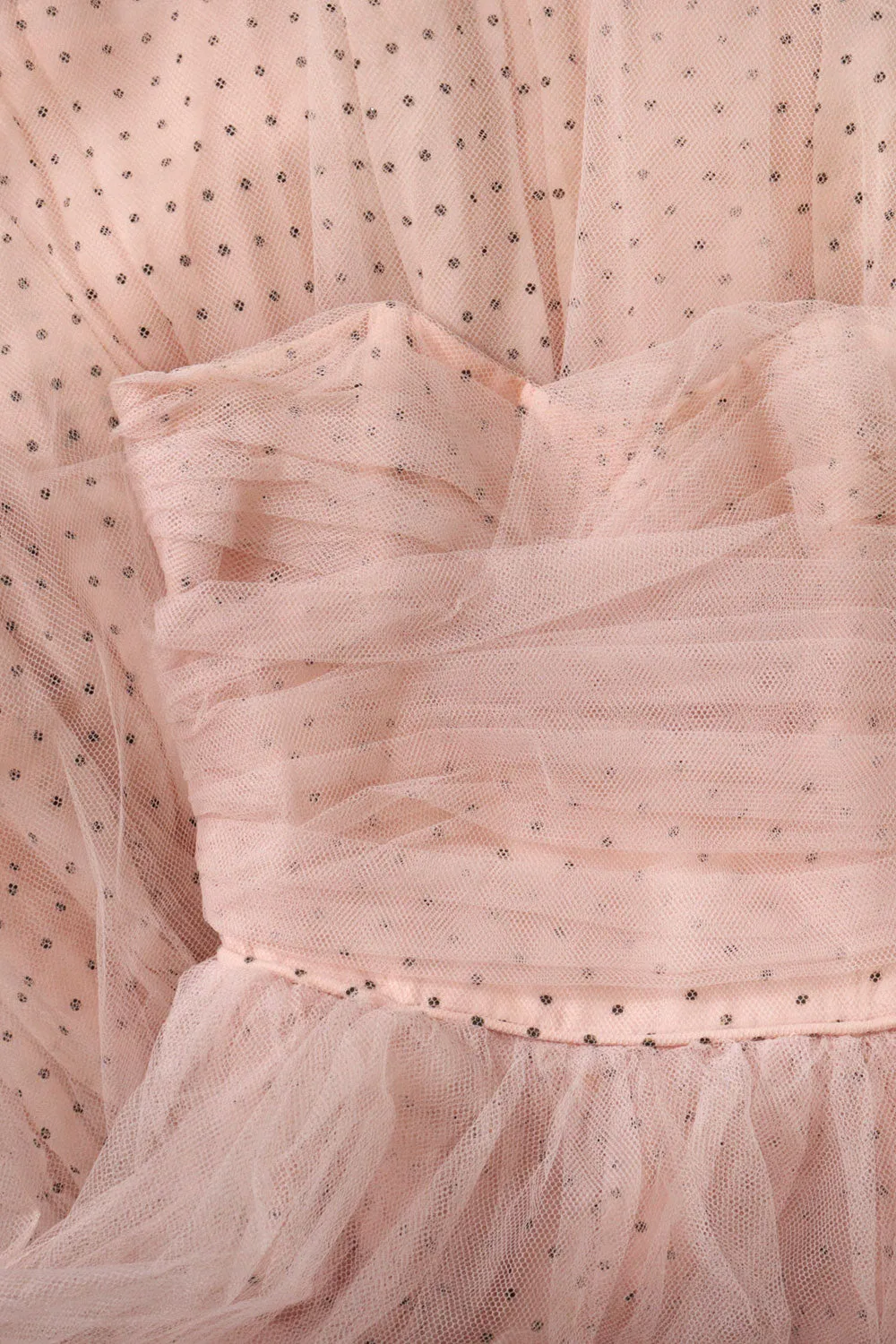 1950s Cotton Candy Tulle Party Dress XS