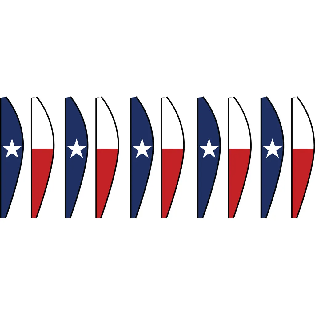 22 in. Hot Air Balloon - Texas Flag