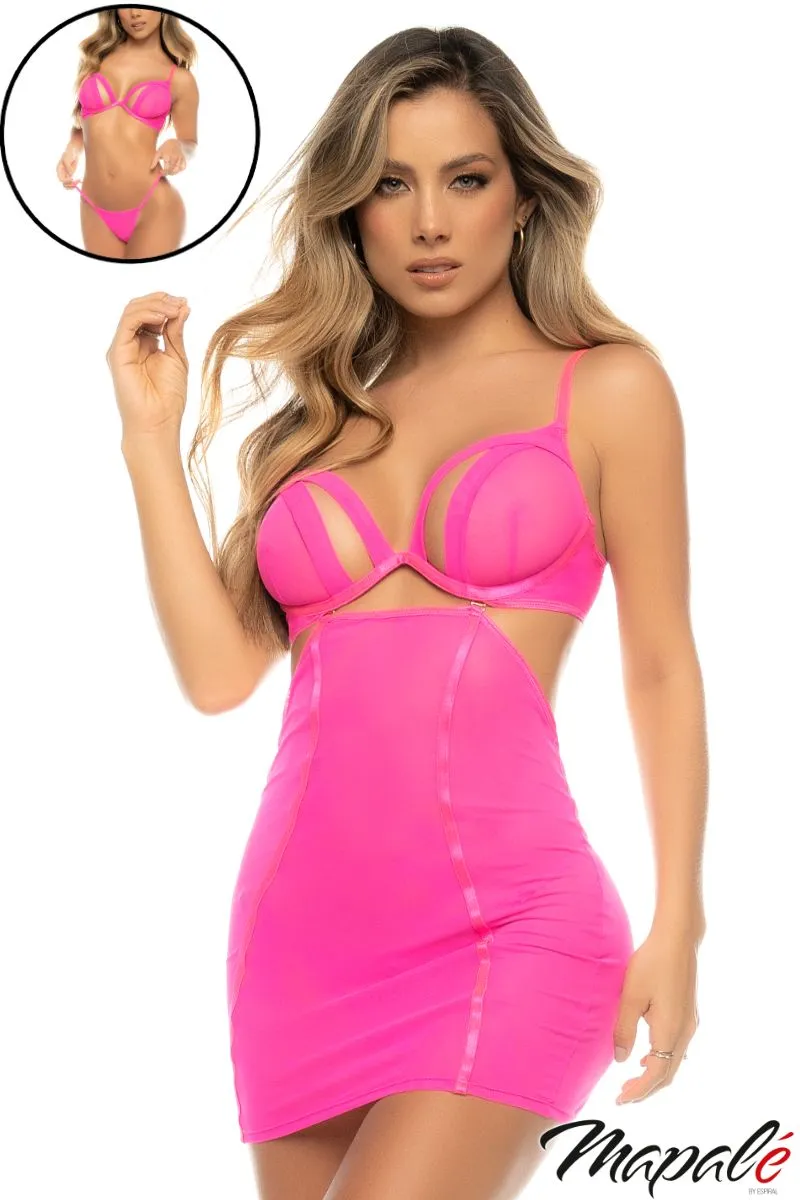 3Pc. Chemise Set