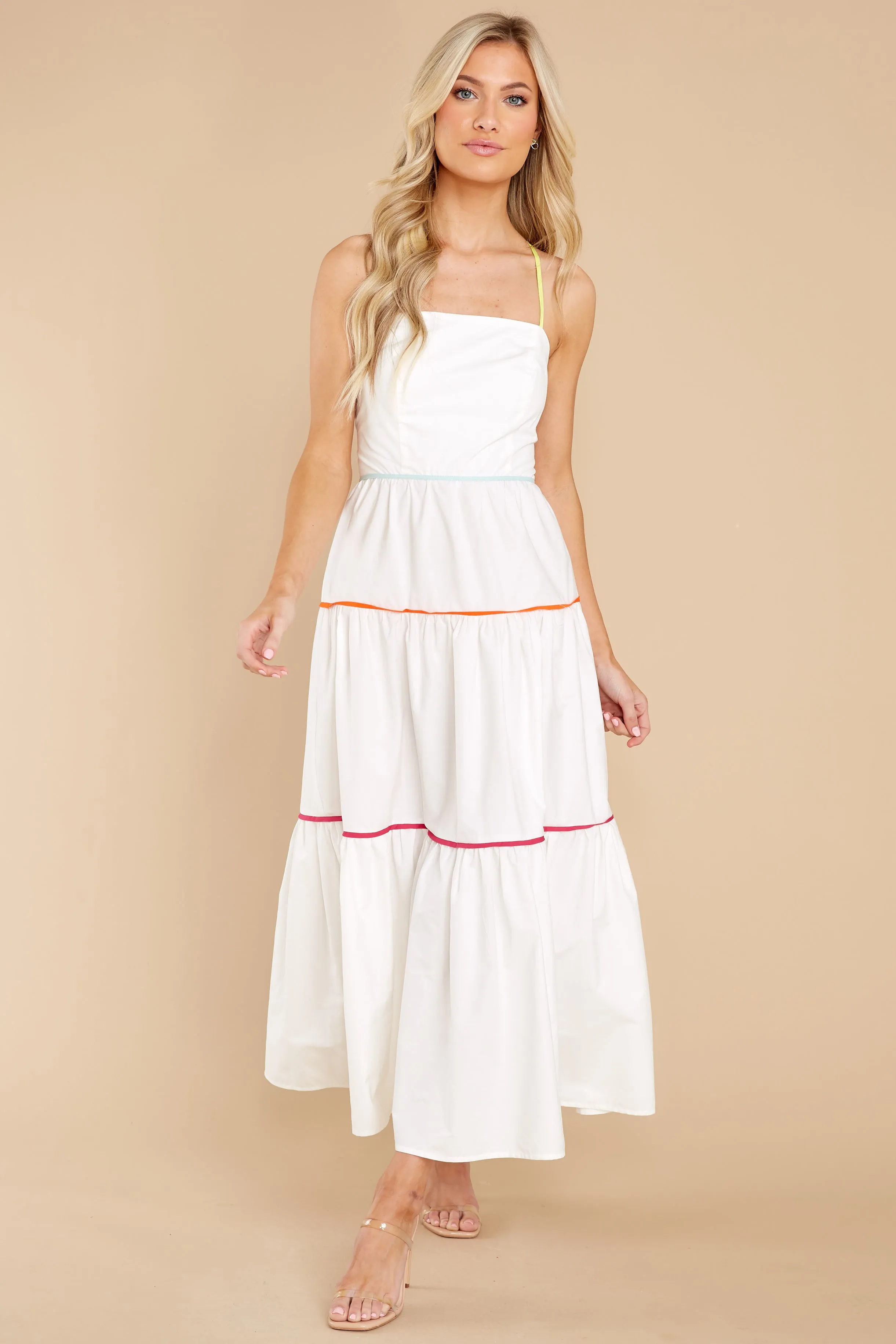 A New Day White Midi Dress