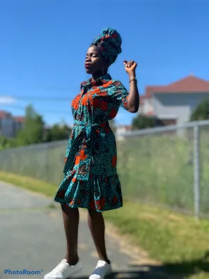 Ankara Shirt Dress, Ankara Dress, Shirt Dress, African Print