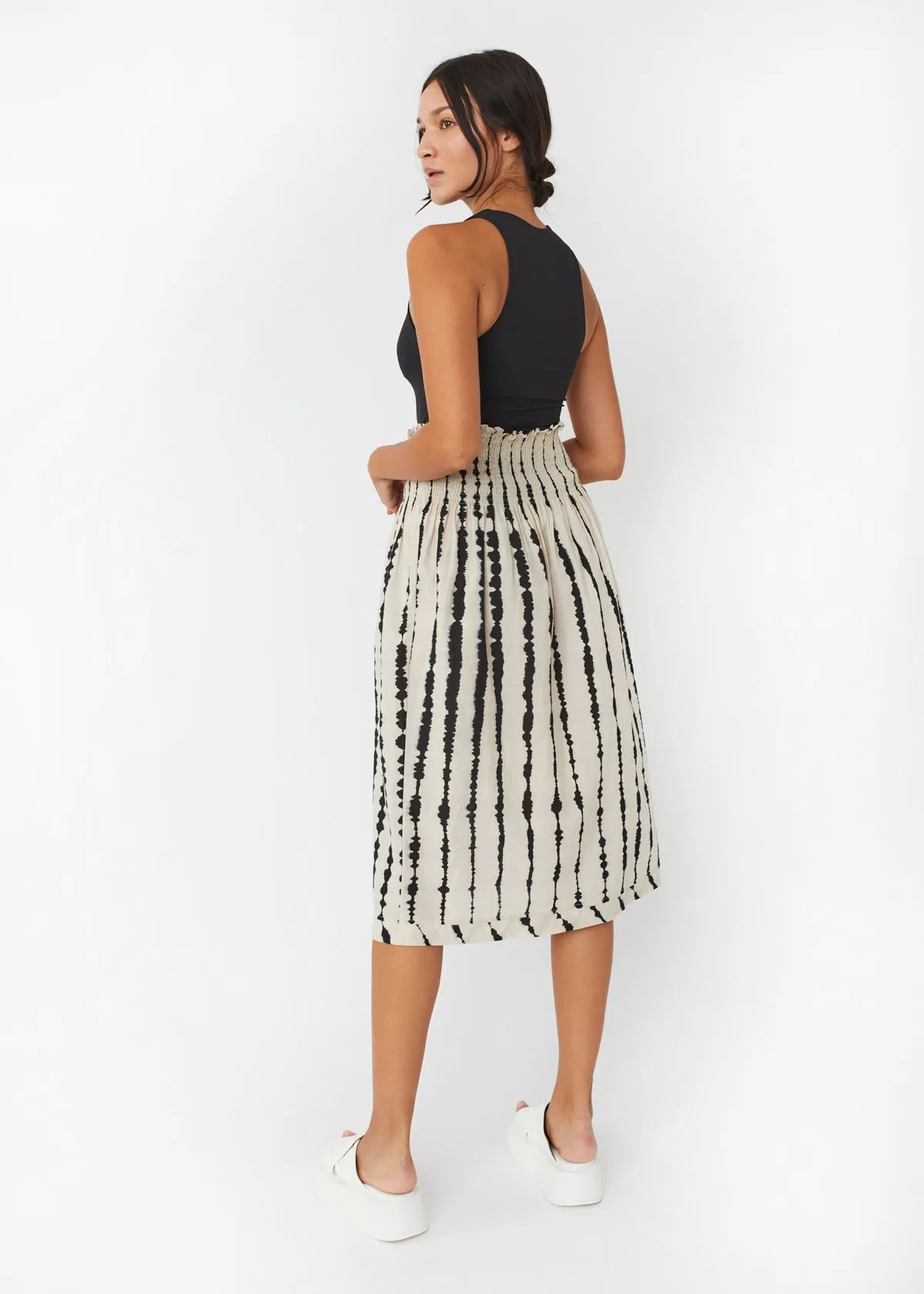 Araminta Tie Dye Stripes Skirt