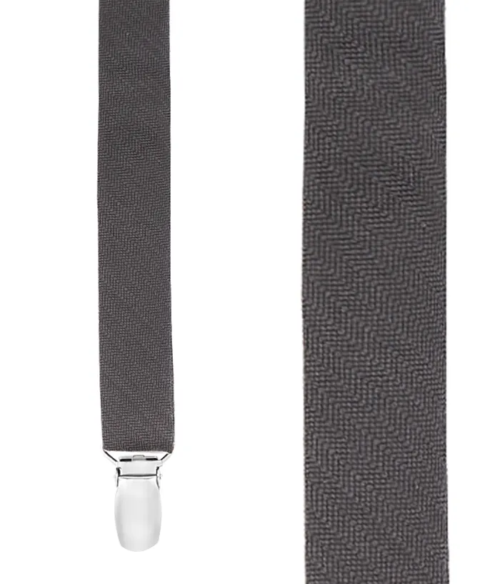 Astute Solid Charcoal Suspender