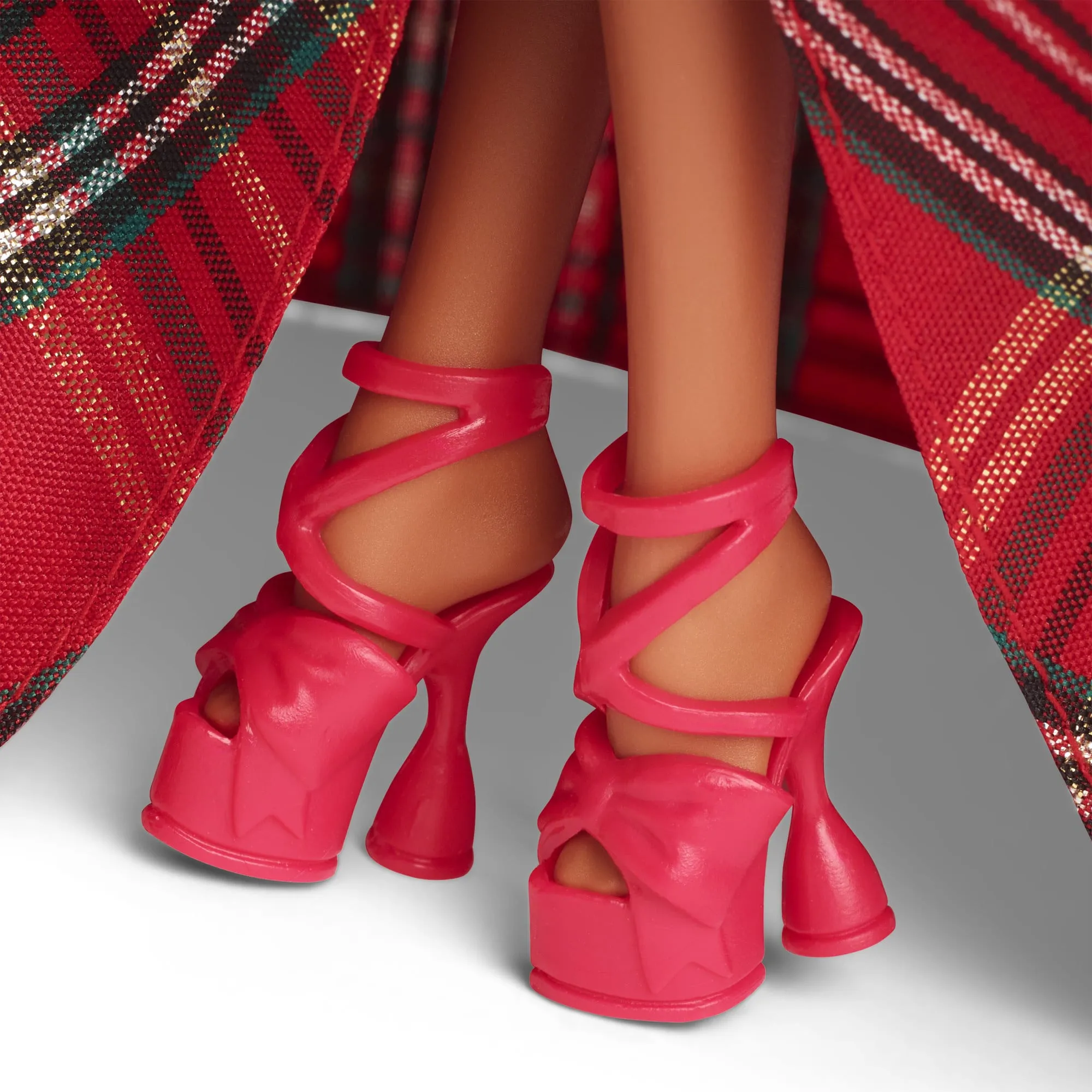 Barbie 2024 Holiday Barbie Dolls, Seasonal Collector Gift, Barbie Signature, Plaid Gown With Red Bow