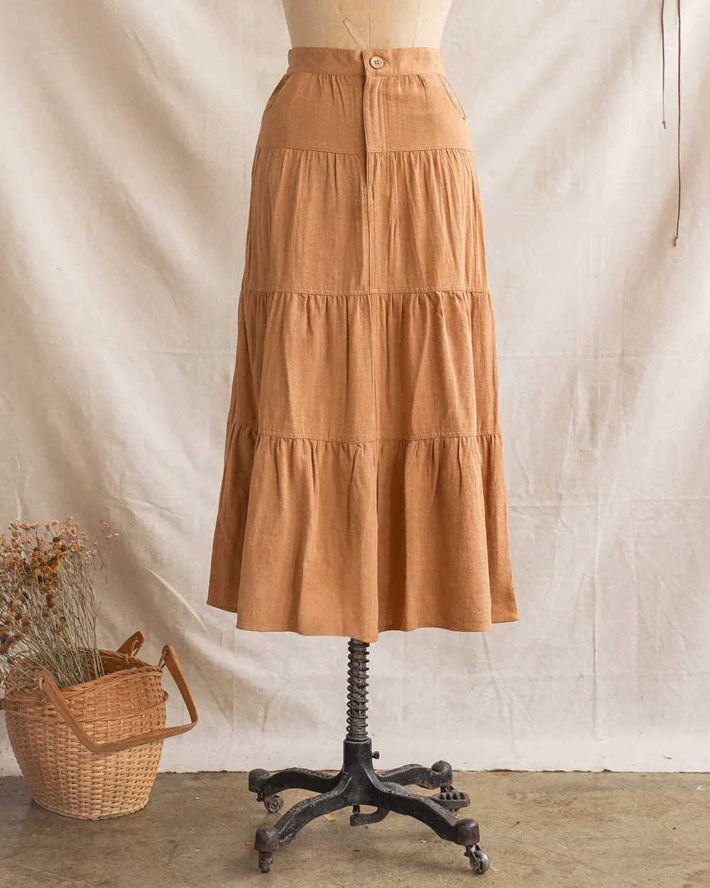 Between Acres Skirt - Brown