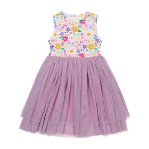 Bird & Bean Bamboo Tulle Dress - Flower Power