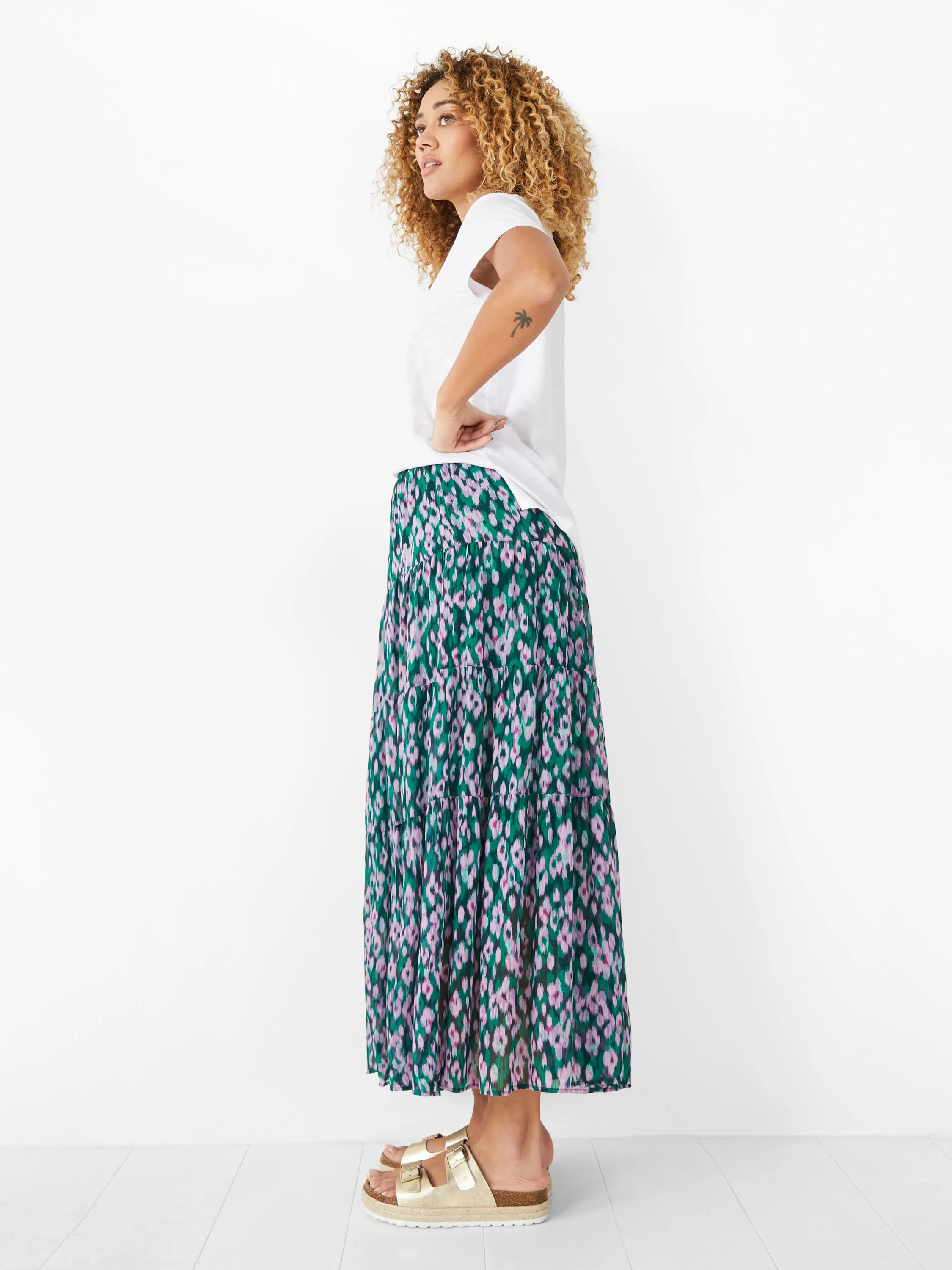 Branwen Floral Print Maxi Skirt