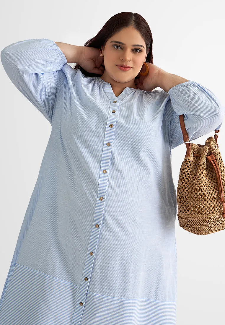 Caralee Cotton Button Shirt Dress