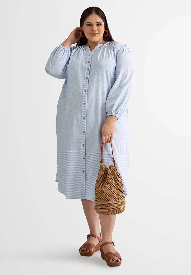 Caralee Cotton Button Shirt Dress