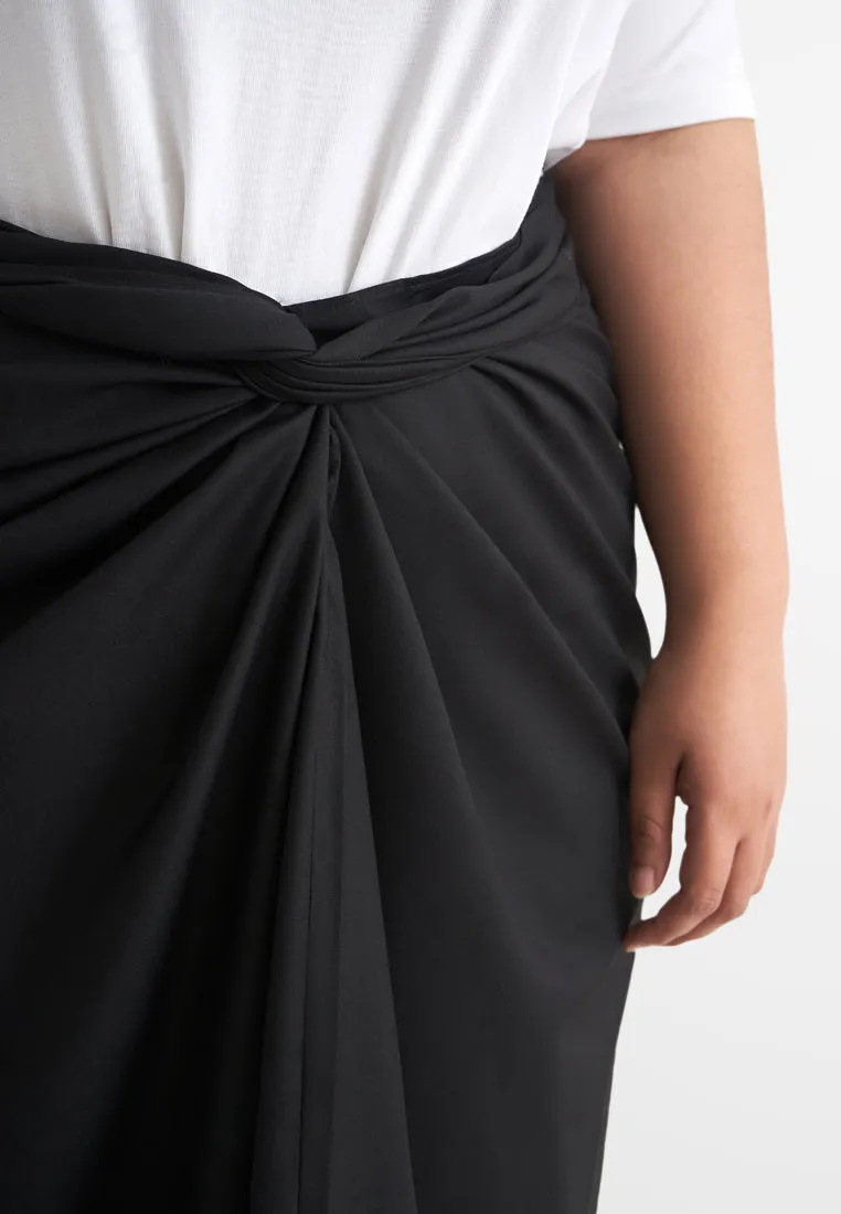 Cik Semi-Instant Minimalist Pario Skirt - Basic Black