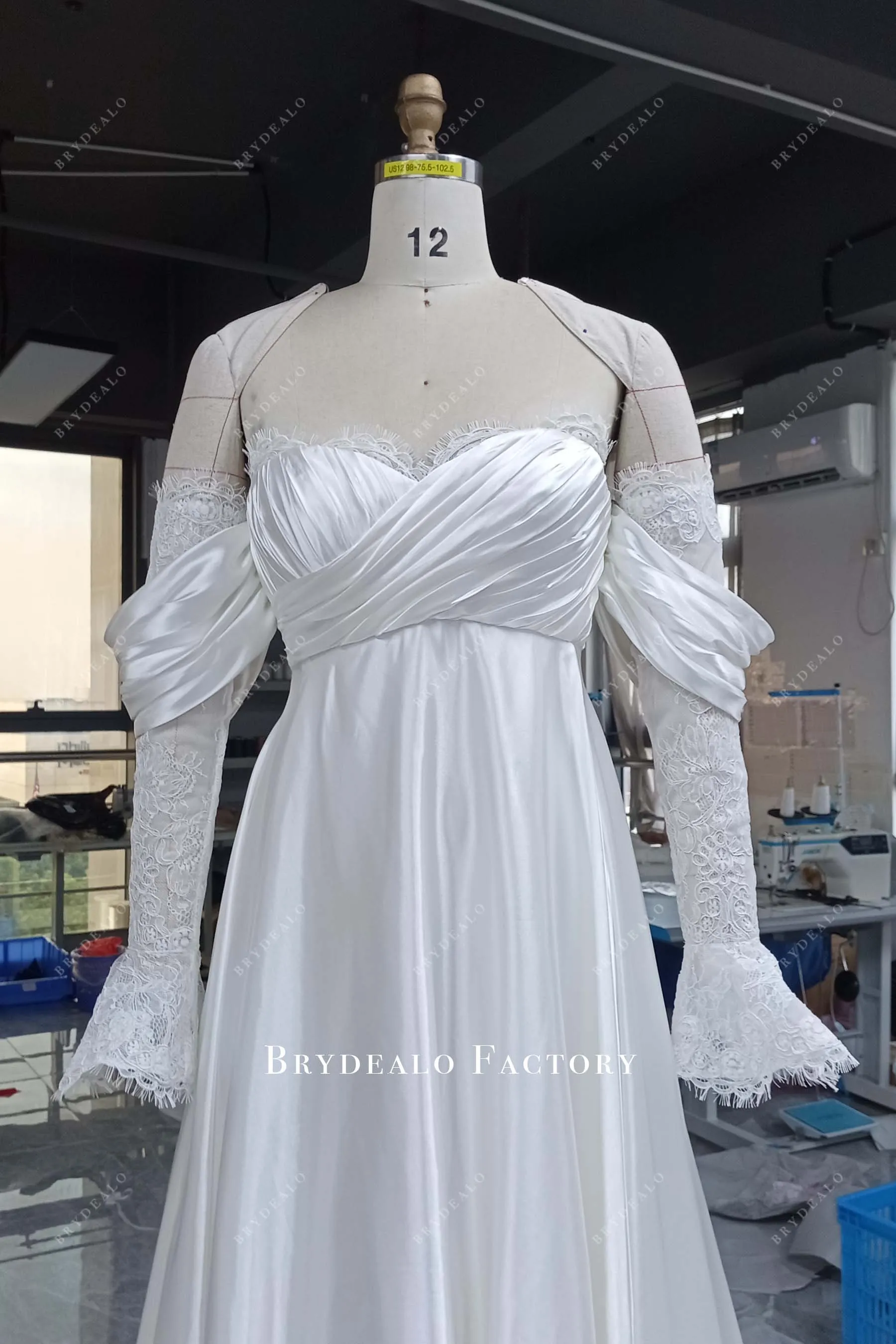 Custom Wholesale Charmeuse Pregnant Multi-Wear Bridal Dress