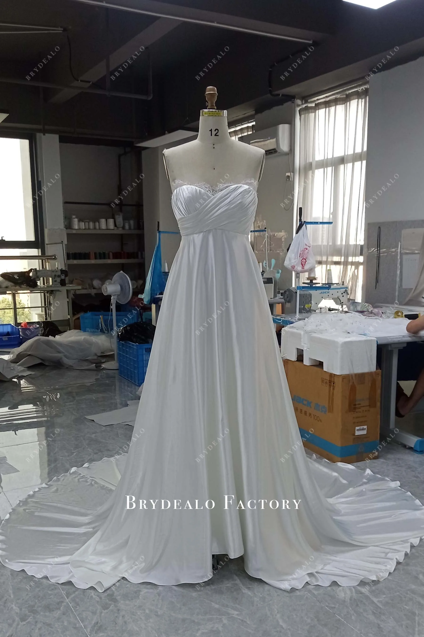 Custom Wholesale Charmeuse Pregnant Multi-Wear Bridal Dress