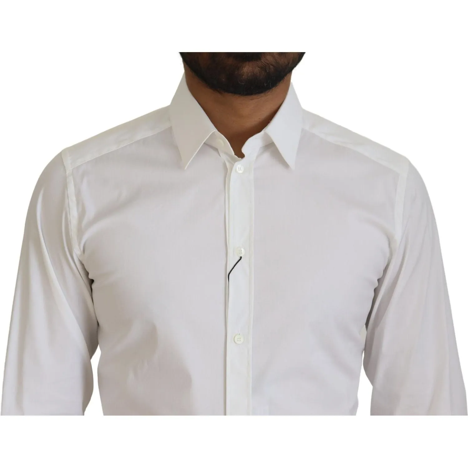 Dolce & Gabbana Dazzling White Slim Fit Dress Shirt