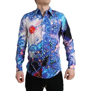 Dolce & Gabbana Multicolor Luminarie Slim MARTINI Shirt