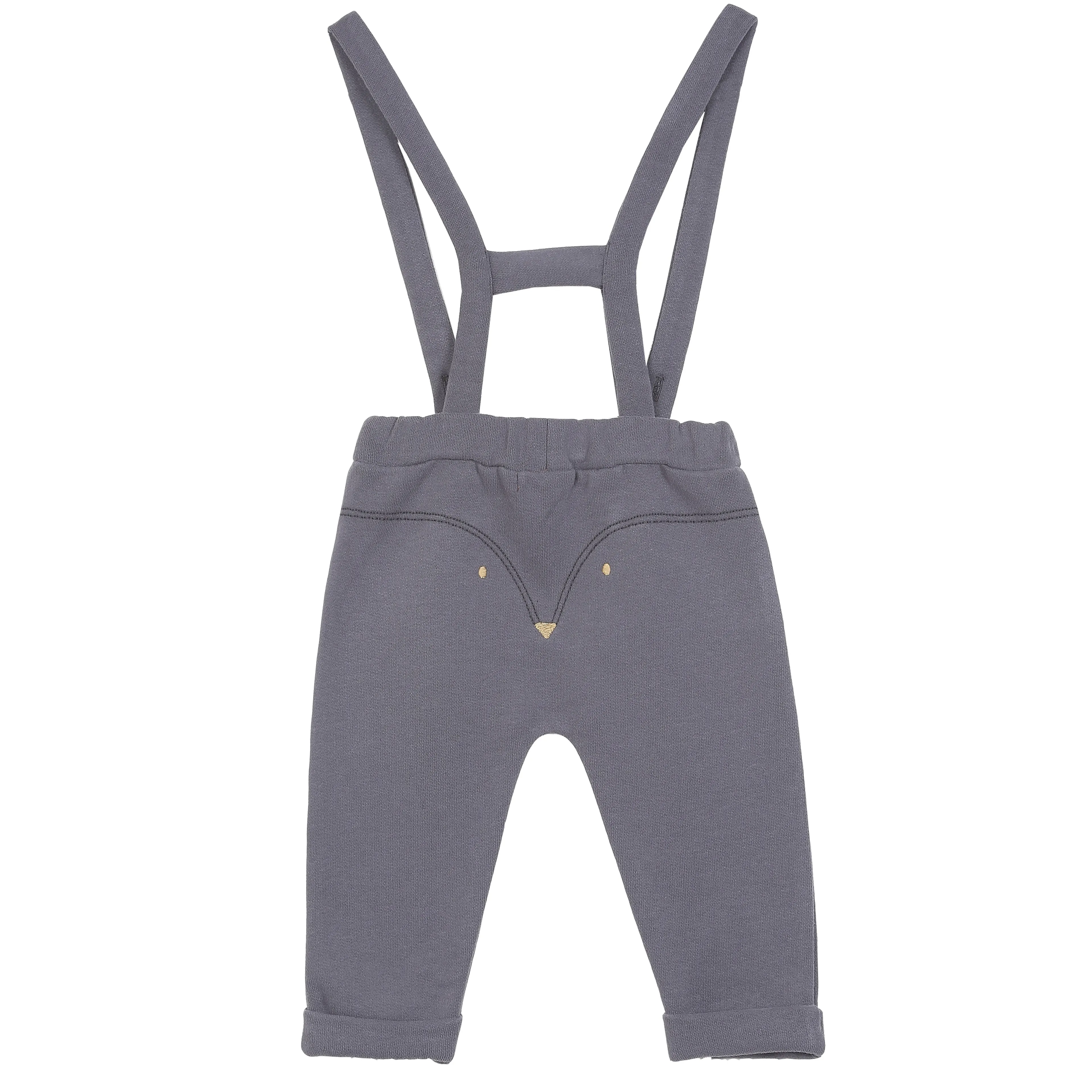 Emile et Ida Bitume Suspender Baby Pants