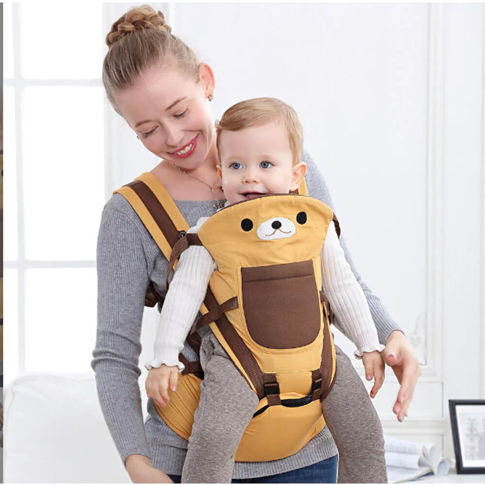 Ergonomic Baby Carrier with Hip Seat, 10-in-1 Wrap Sling