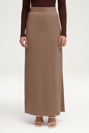 Essential Jersey Maxi Skirt - Taupe