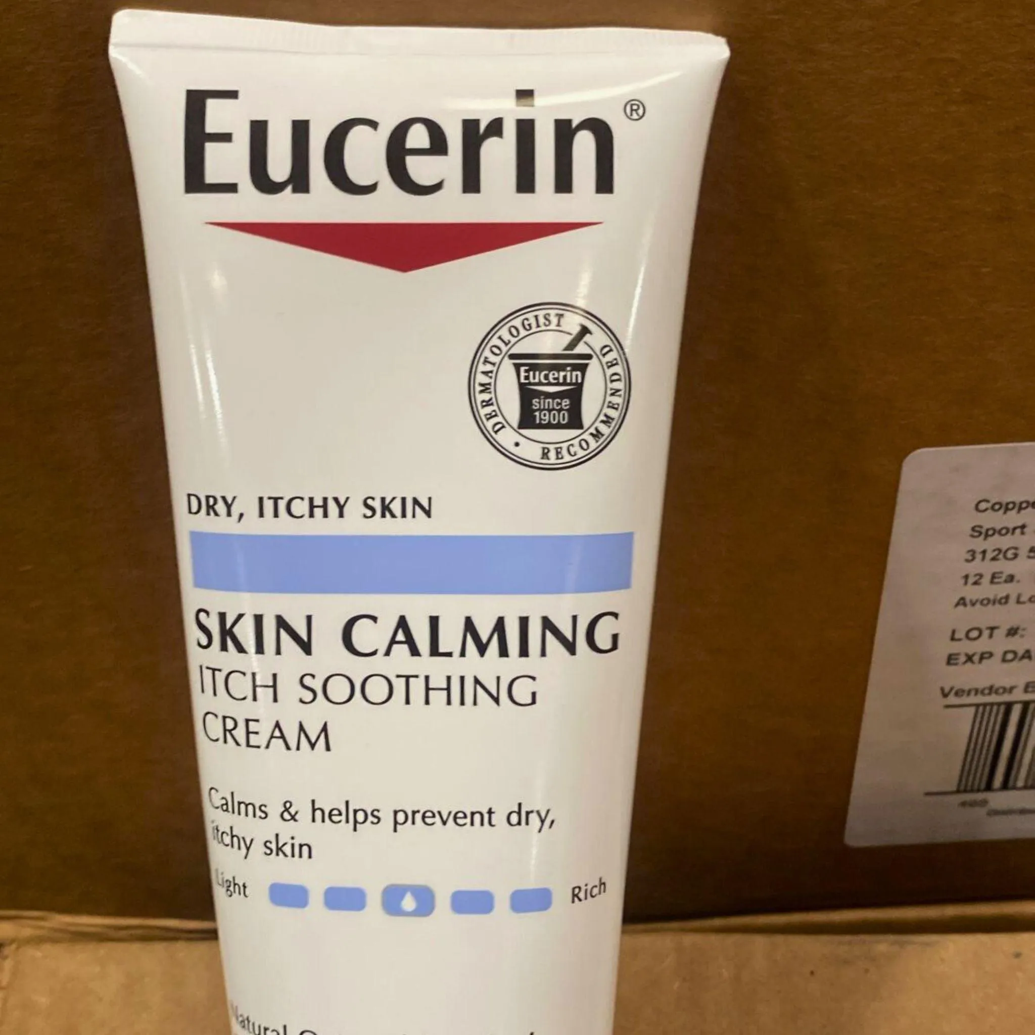 Eucerin Skin Calming Cream 8 Oz.Tube (36 Pcs Lot)