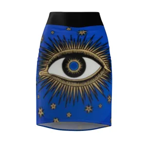 Evil Eye Women's Pencil Skirt