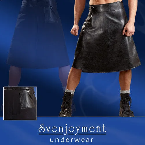 Fake Leather Men´s Skirt S