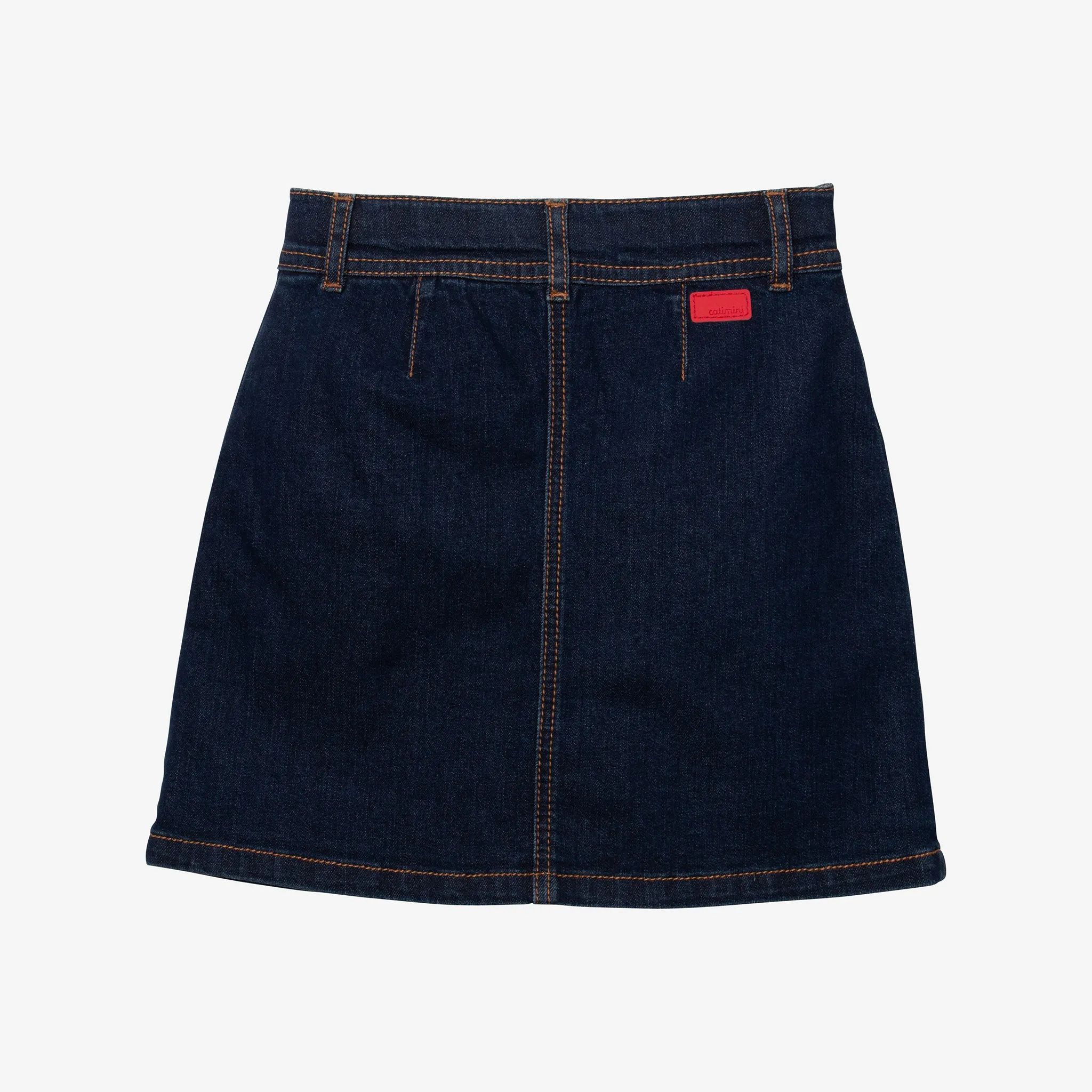 Girl's embroidered denim skirt