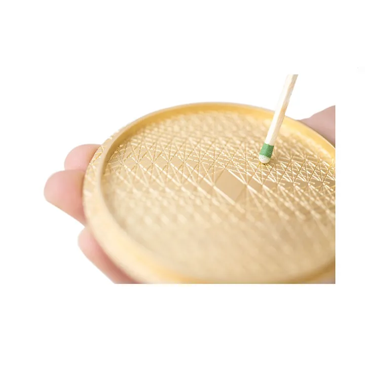 GOLD CANDLE LID  | MATCH STRIKE-ABLE