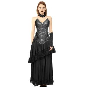 Jacobina Gothic Authentic Steel Boned Overbust Corset Dress