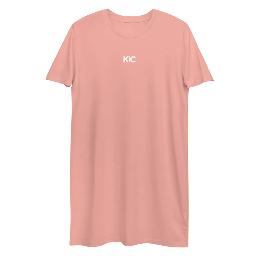 KIC Organic Cotton T-Shirt Dress in Black or Pink