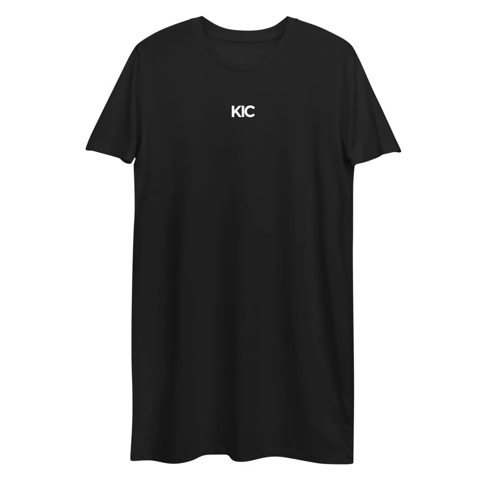 KIC Organic Cotton T-Shirt Dress in Black or Pink