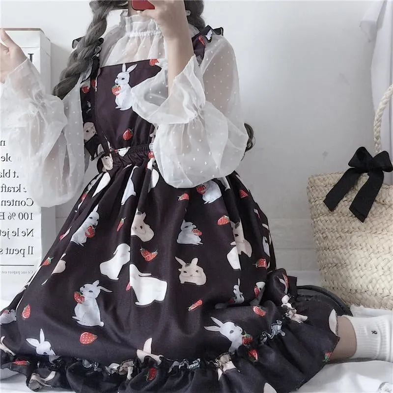 Little Bun Suspender Dress