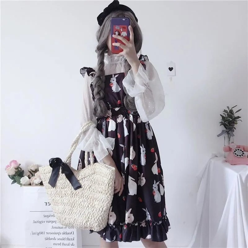 Little Bun Suspender Dress