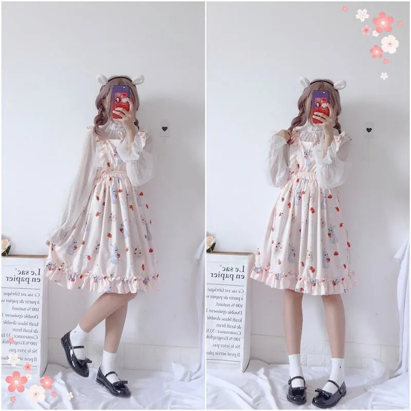 Little Bun Suspender Dress