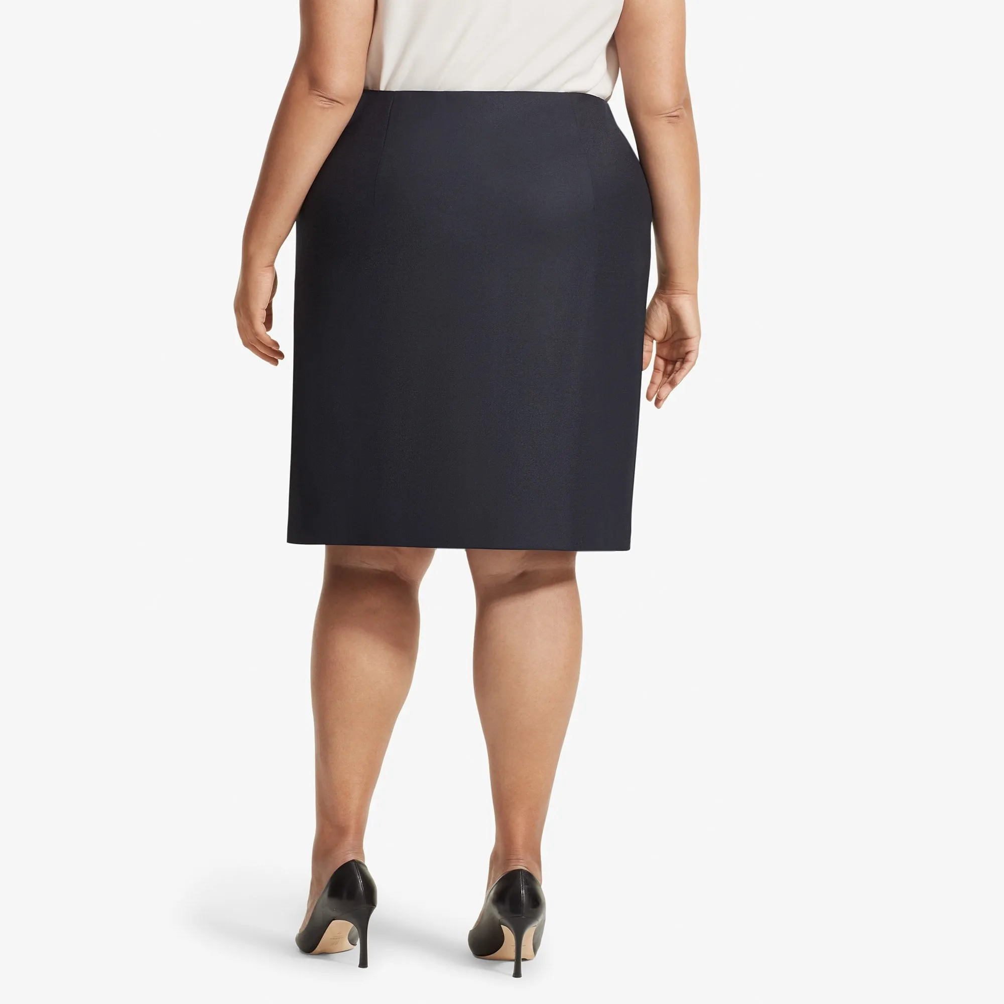 Logan Skirt - Sharkskin :: Ink