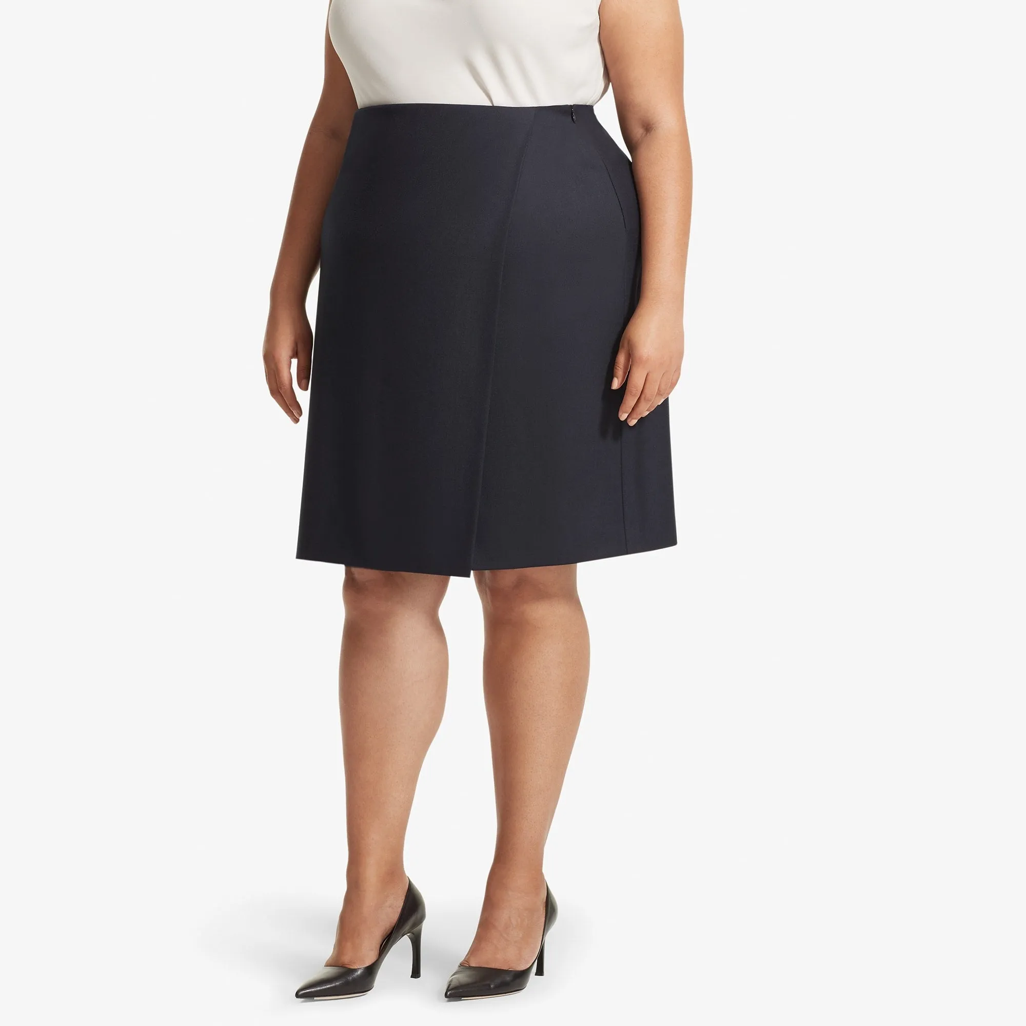 Logan Skirt - Sharkskin :: Ink