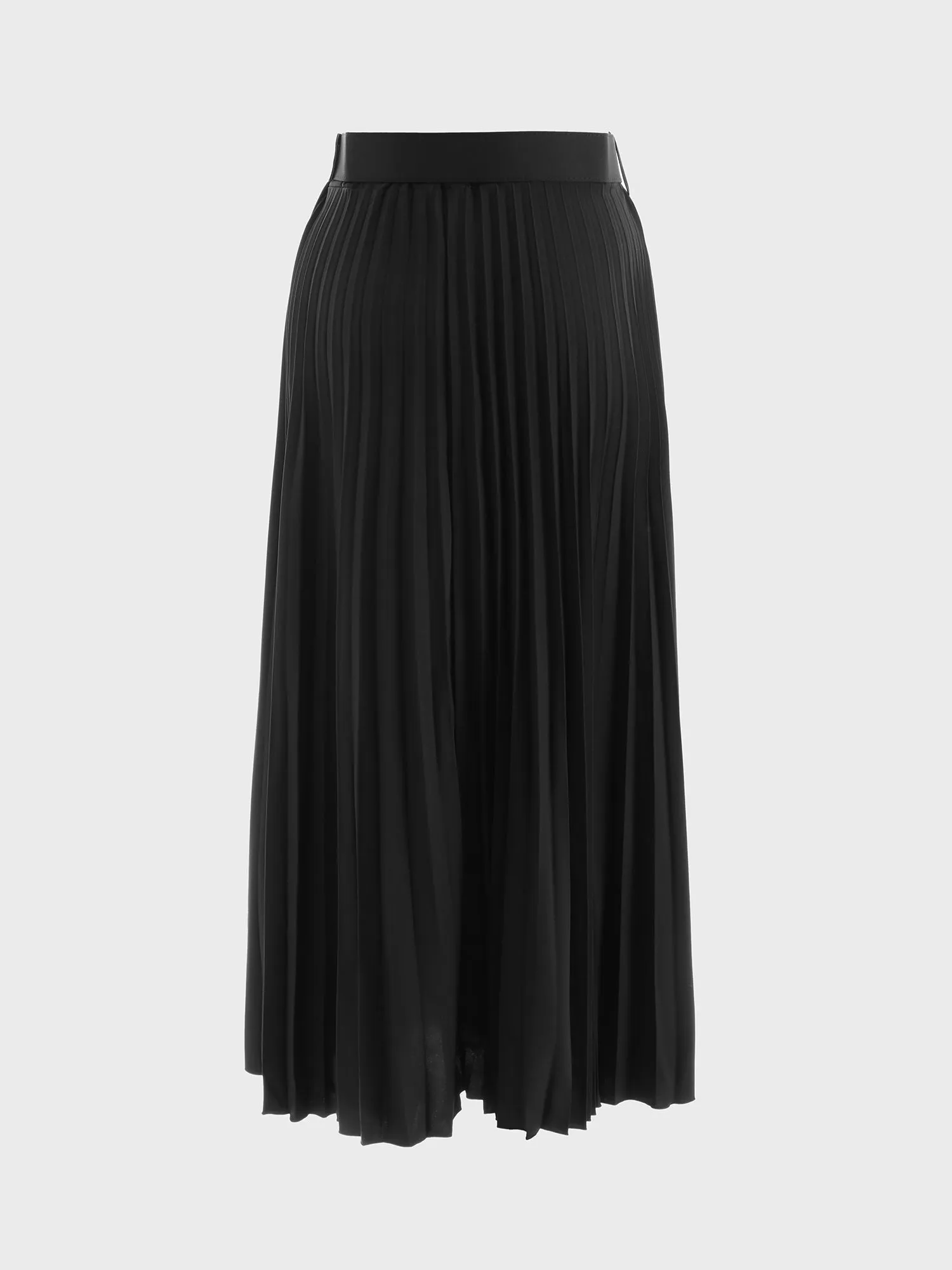 Midsize Flowy Lady Pleated Maxi Skirt