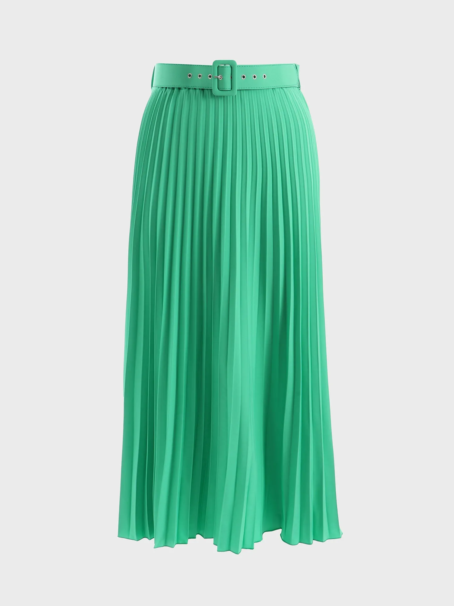 Midsize Flowy Lady Pleated Maxi Skirt