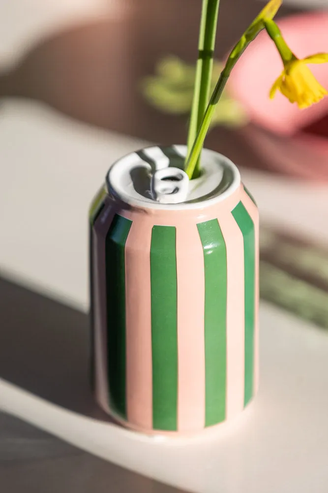 Orange Lemonade Can Vase