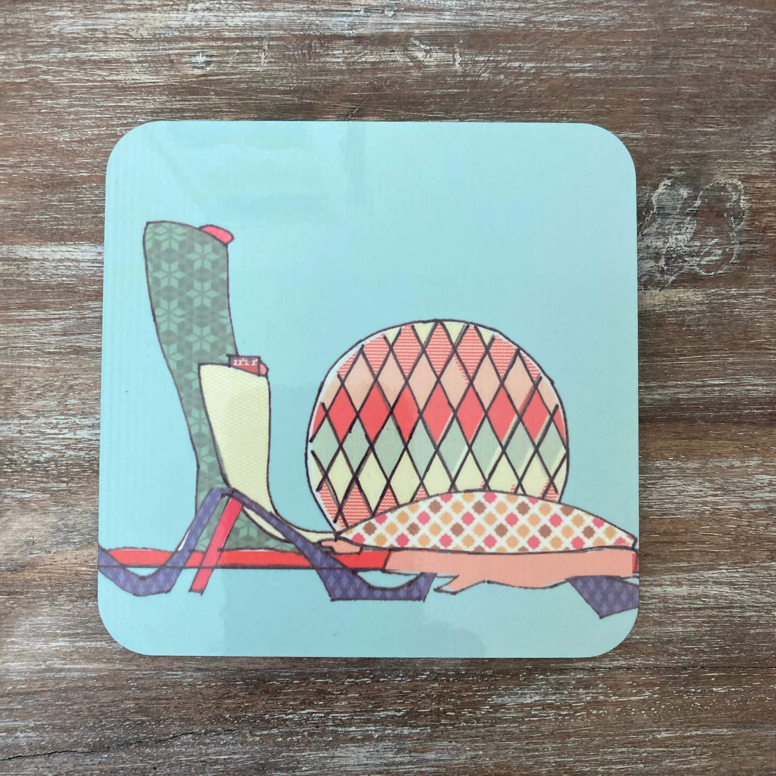 Patchwork Abu Dhabi Icons Coasters - Set of 6 Coasters