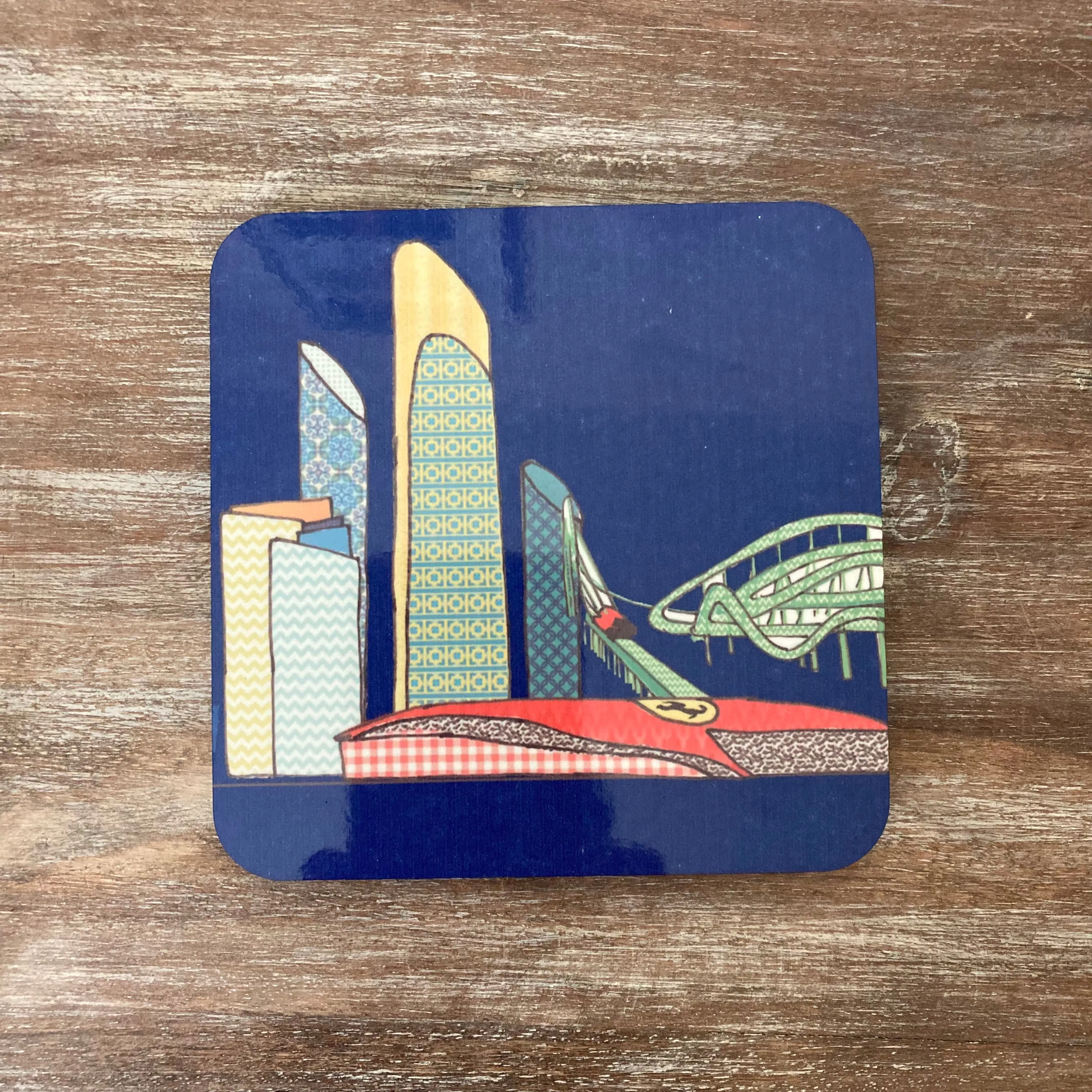 Patchwork Abu Dhabi Icons Coasters - Set of 6 Coasters