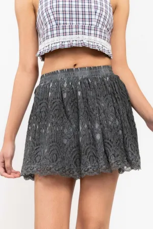 POL20 - LACE MINI SKIRT