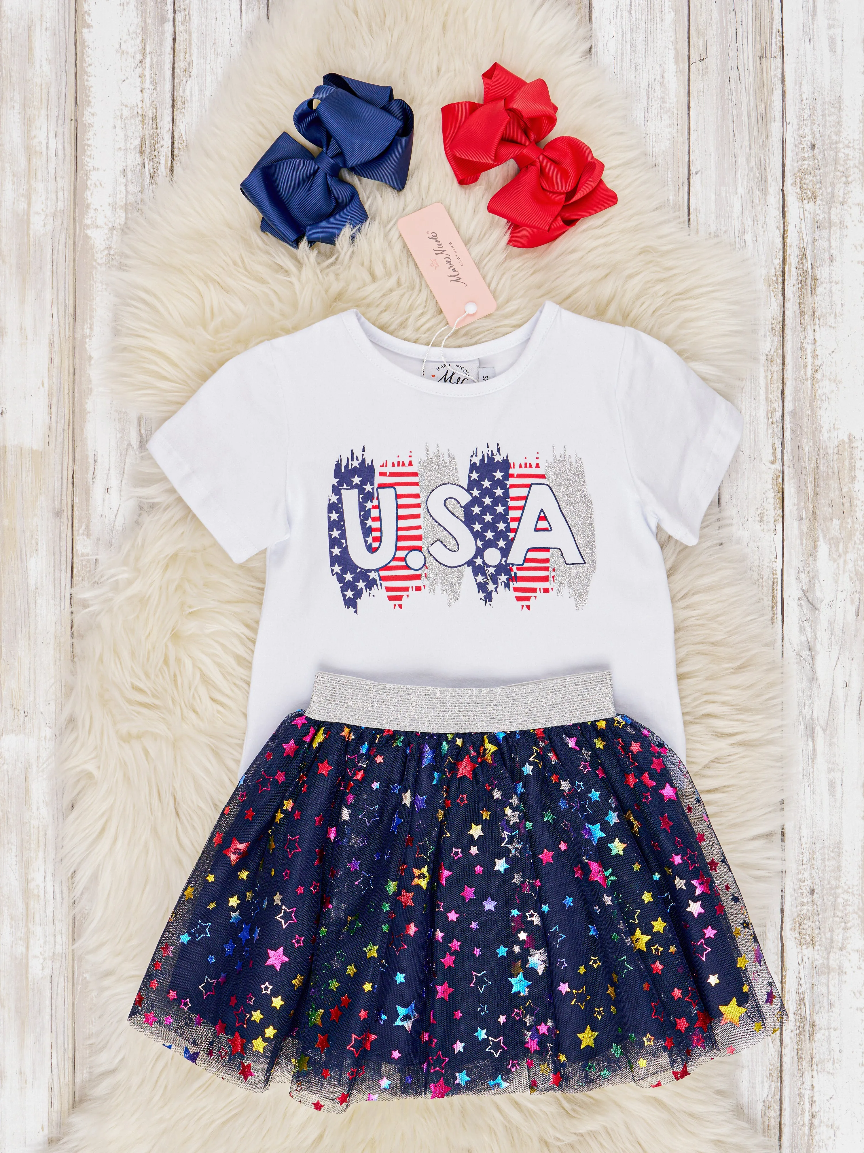 "USA" Sparkly Tulle Outfit