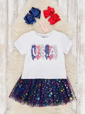 "USA" Sparkly Tulle Outfit