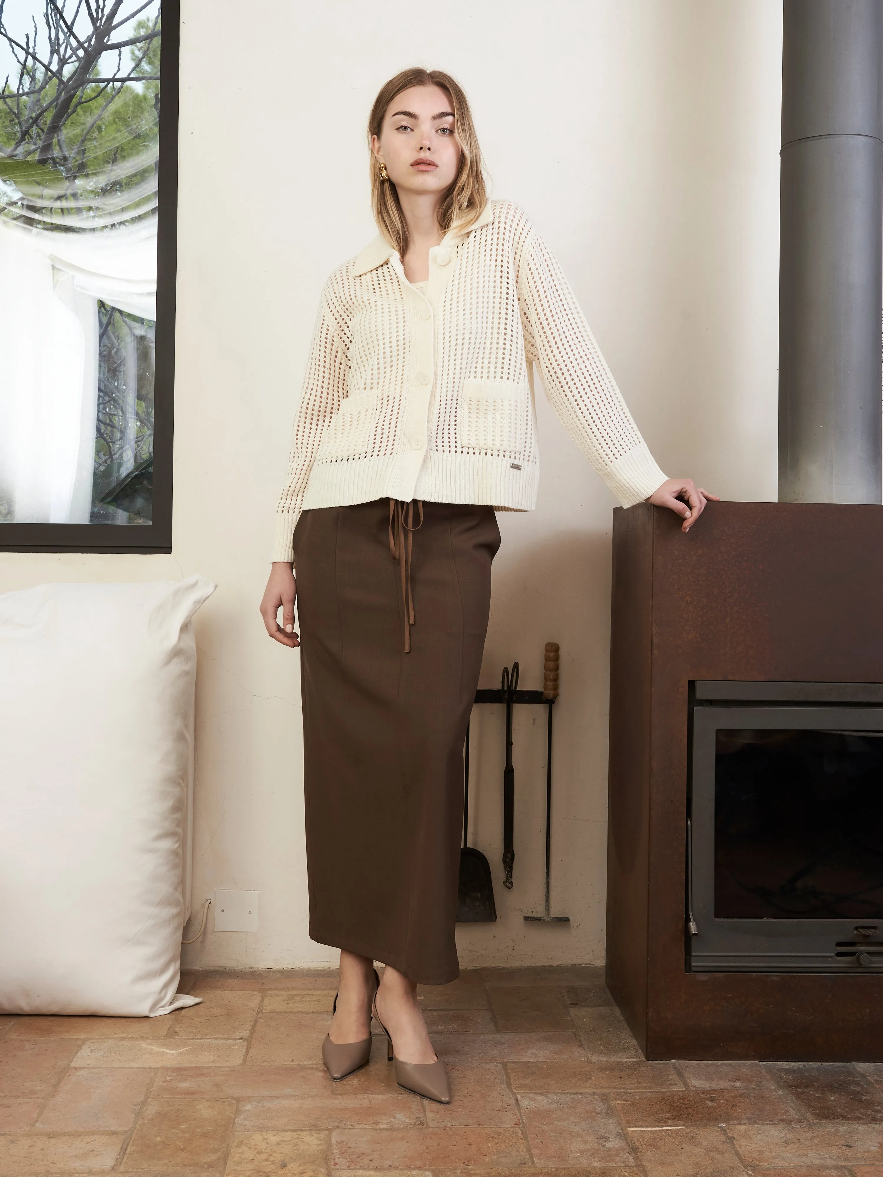 RACHEL SKIRT BROWN