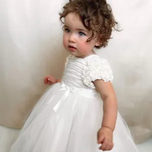 Sarah Louise Ivory Satin & Tulle Occasion Dress