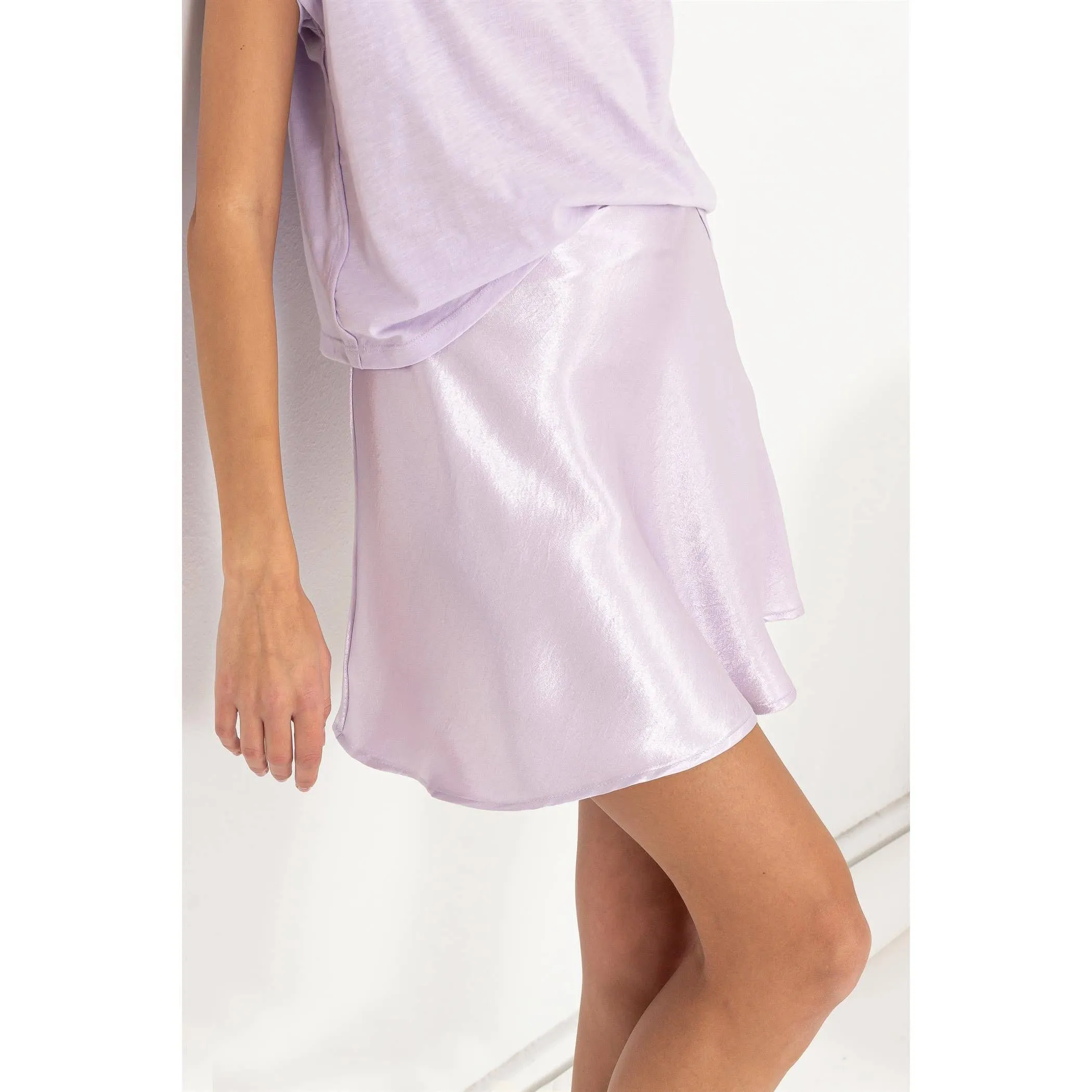 Satin Skater Mini - Lavender