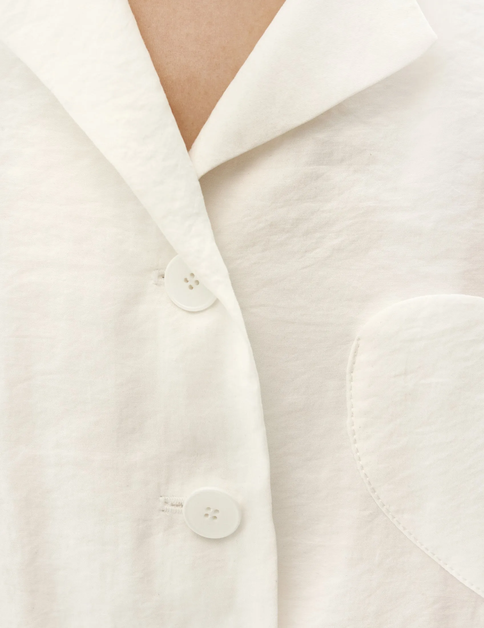 Shirt with Heart Pocket — White