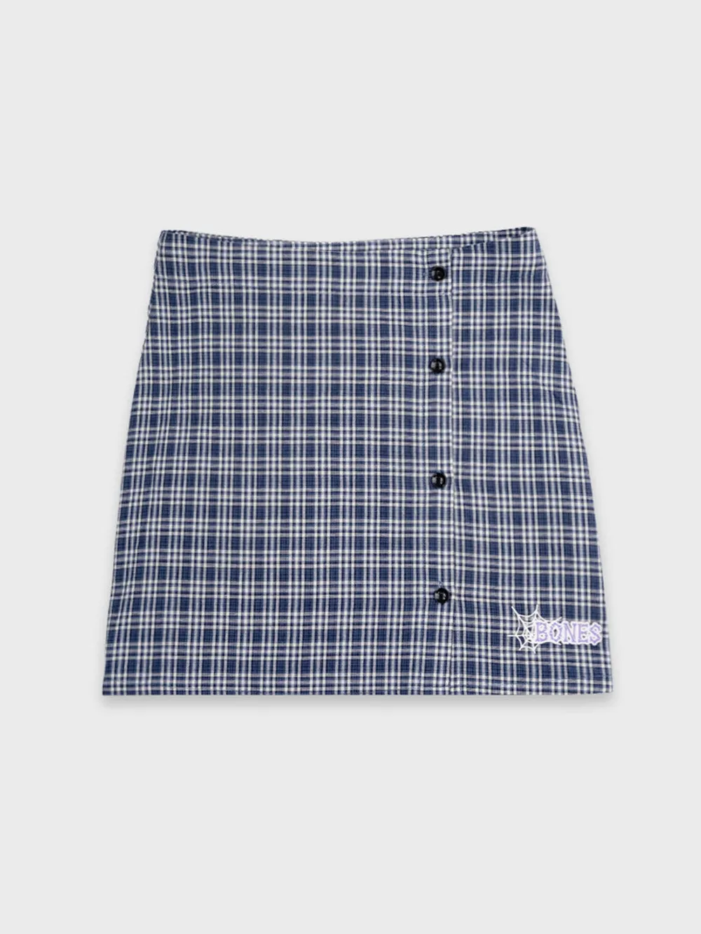 Small Steps Plaid Skirt - Navy