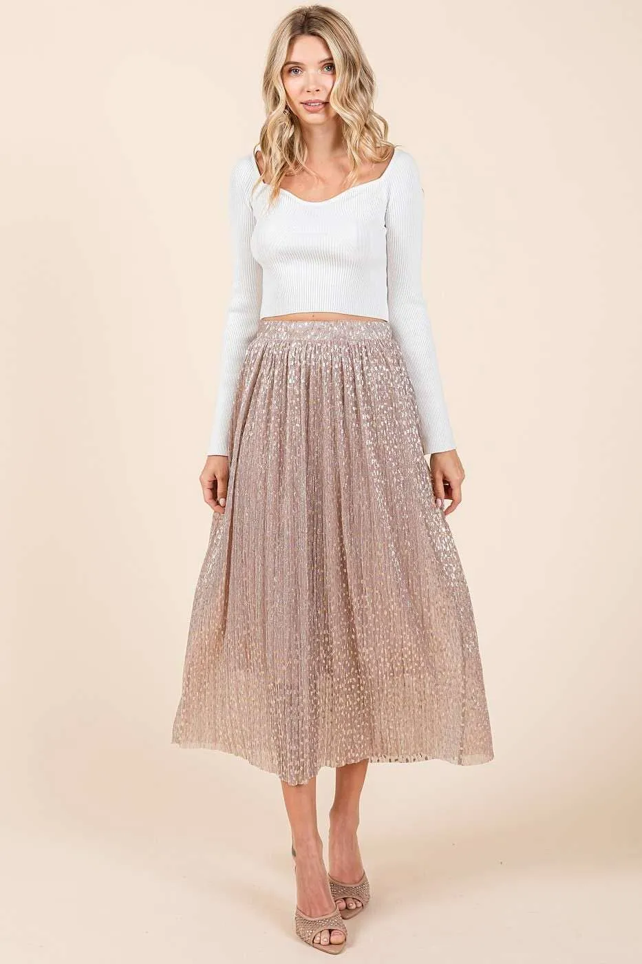 Sparkle Midi Skirt